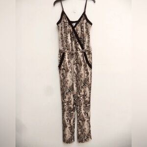 Cache Snake Print Jumpsuit